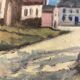 Oil on vintage panel