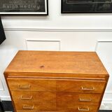 Vintage chest of drawers with compass feet