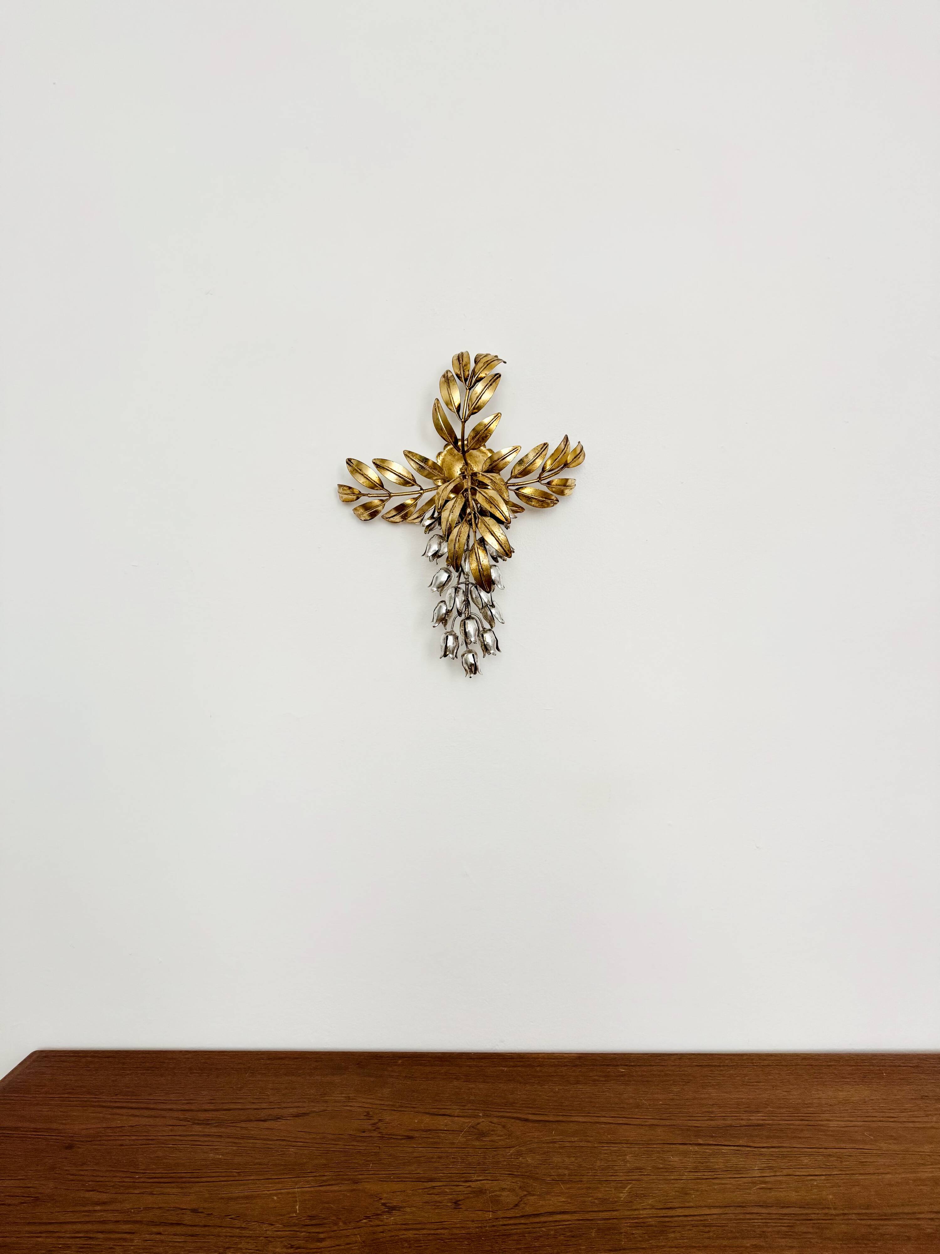 Hollywood Regency Gilded Wall Lamp by Hans Kögl