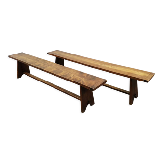 Pair of farm benches 200 cm