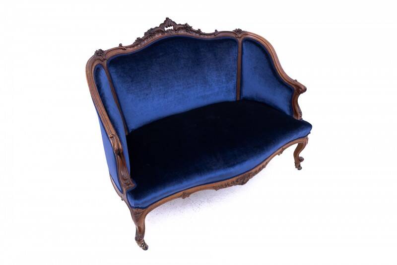 Antique sofa, France, circa 1880. After renovation.