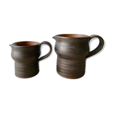 Lot of 2 pitchers in sandstone