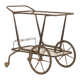 Chariot de bar italien des années 50, chariot de service attribué à Cesare Lacca.