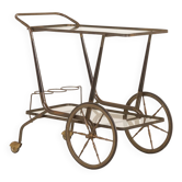 Chariot de bar italien des années 50, chariot de service attribué à Cesare Lacca.