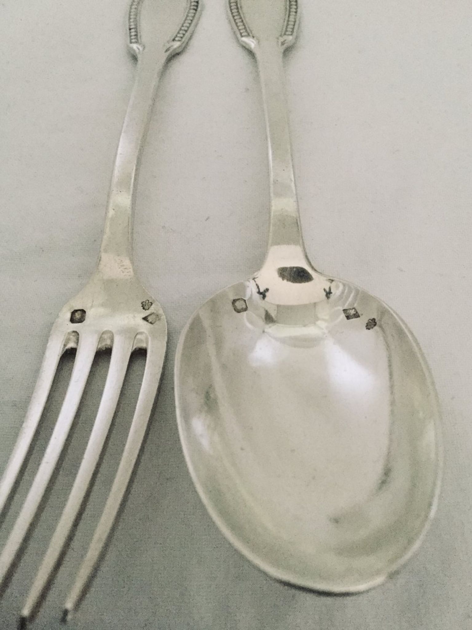 Couverts d’enfants en argent christofle