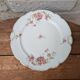 Porcelain plate with floral decoration, gilding, and relief MR France 25.5cm