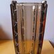 Art deco vase in smoked glass