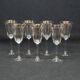 7 Baccarat Crystal Port or White Wine Glasses? / Saint Louis?