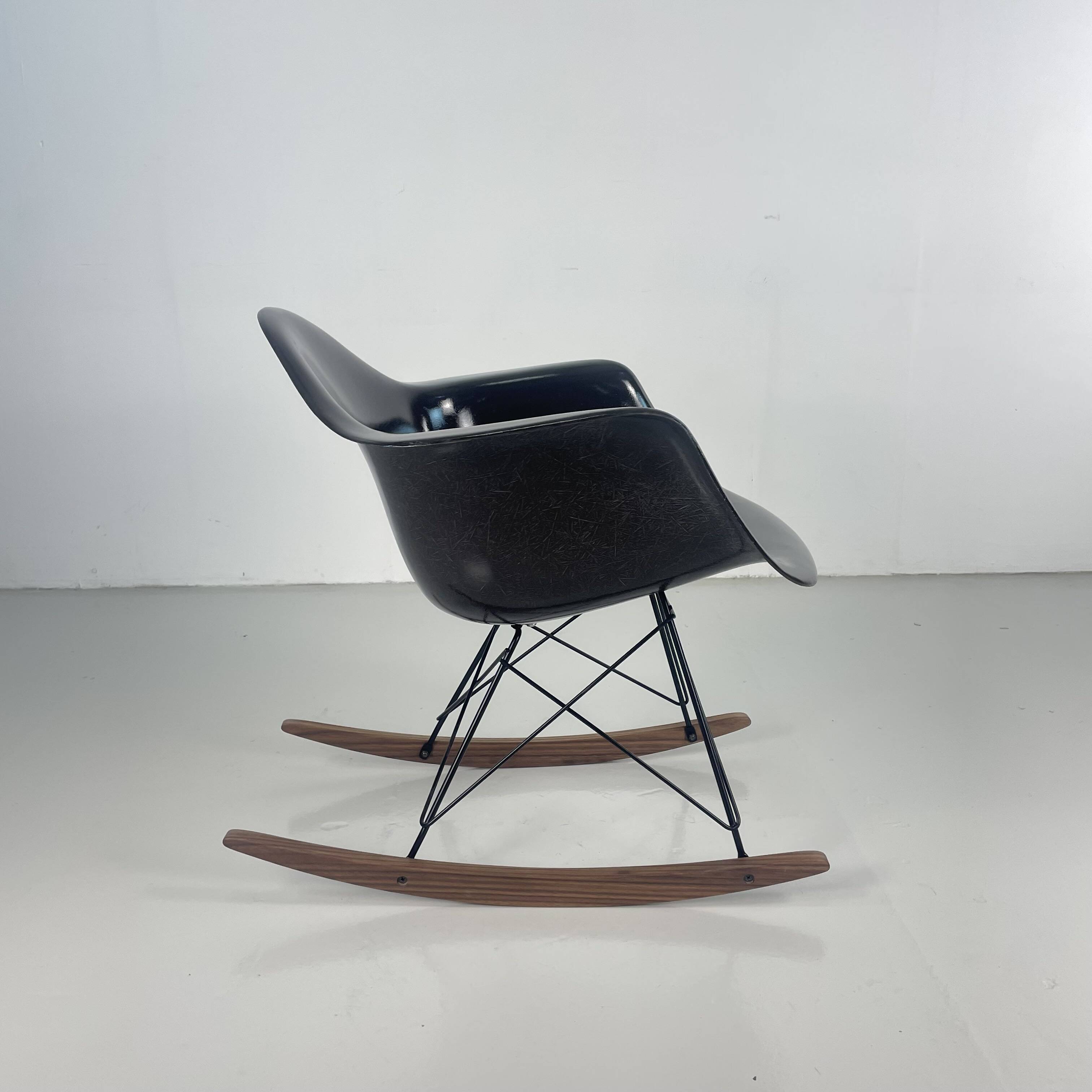 Eames Herman Miller 1950s RAR rocking chair in brown