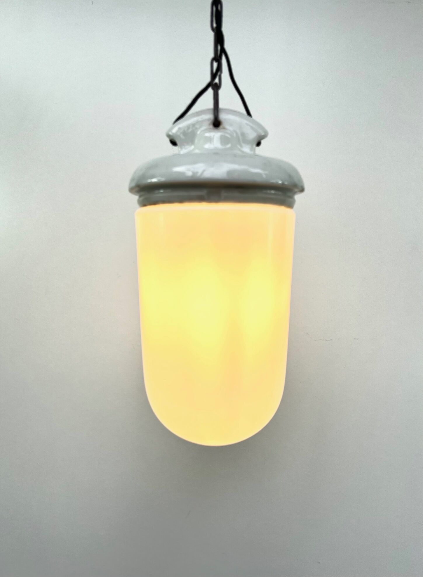 Opaline hanging height 31 cm diameter 14 cm general electric