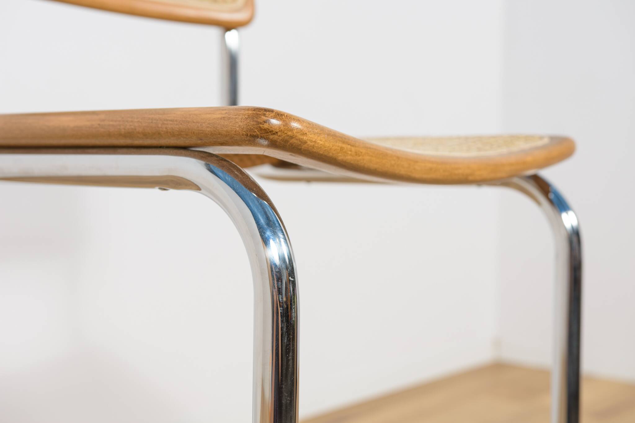 Chrome-Plated Bar Stools Typ Cesca, Italy, 1970s