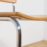 Chrome-Plated Bar Stools Typ Cesca, Italy, 1970s