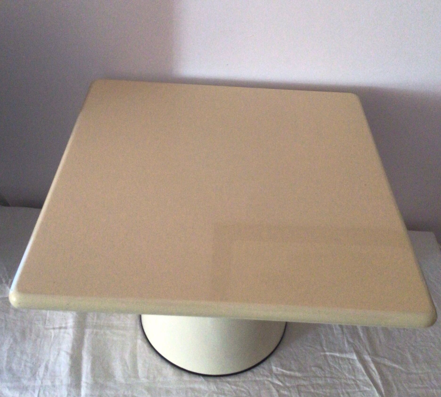 Coffee table wood metal vintage year 70.