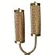 Midcentury brass tubular architectural table lamp, 1960s