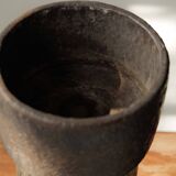 Large sculptural glazed ceramic planter, circa 1970