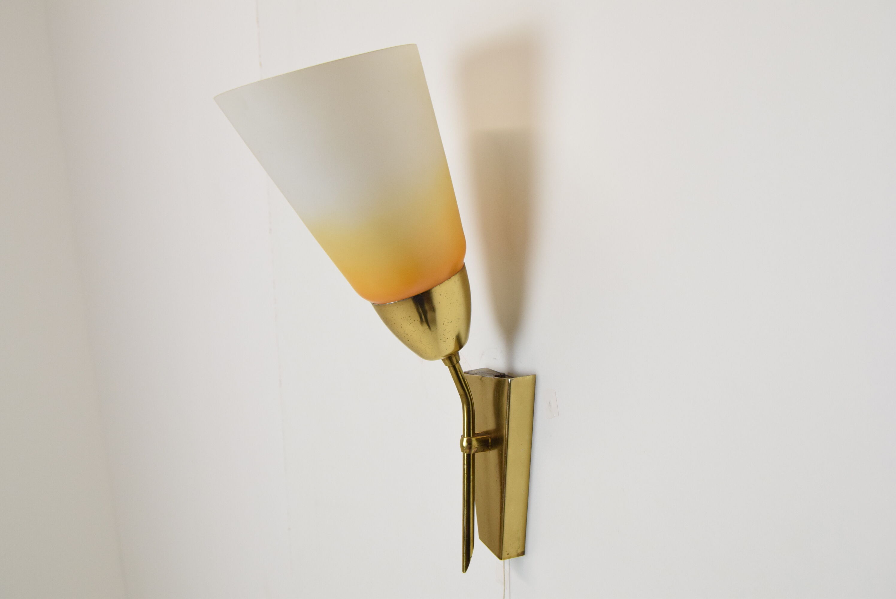 Mid-century wall lamp Kamenicky Senov, 1960