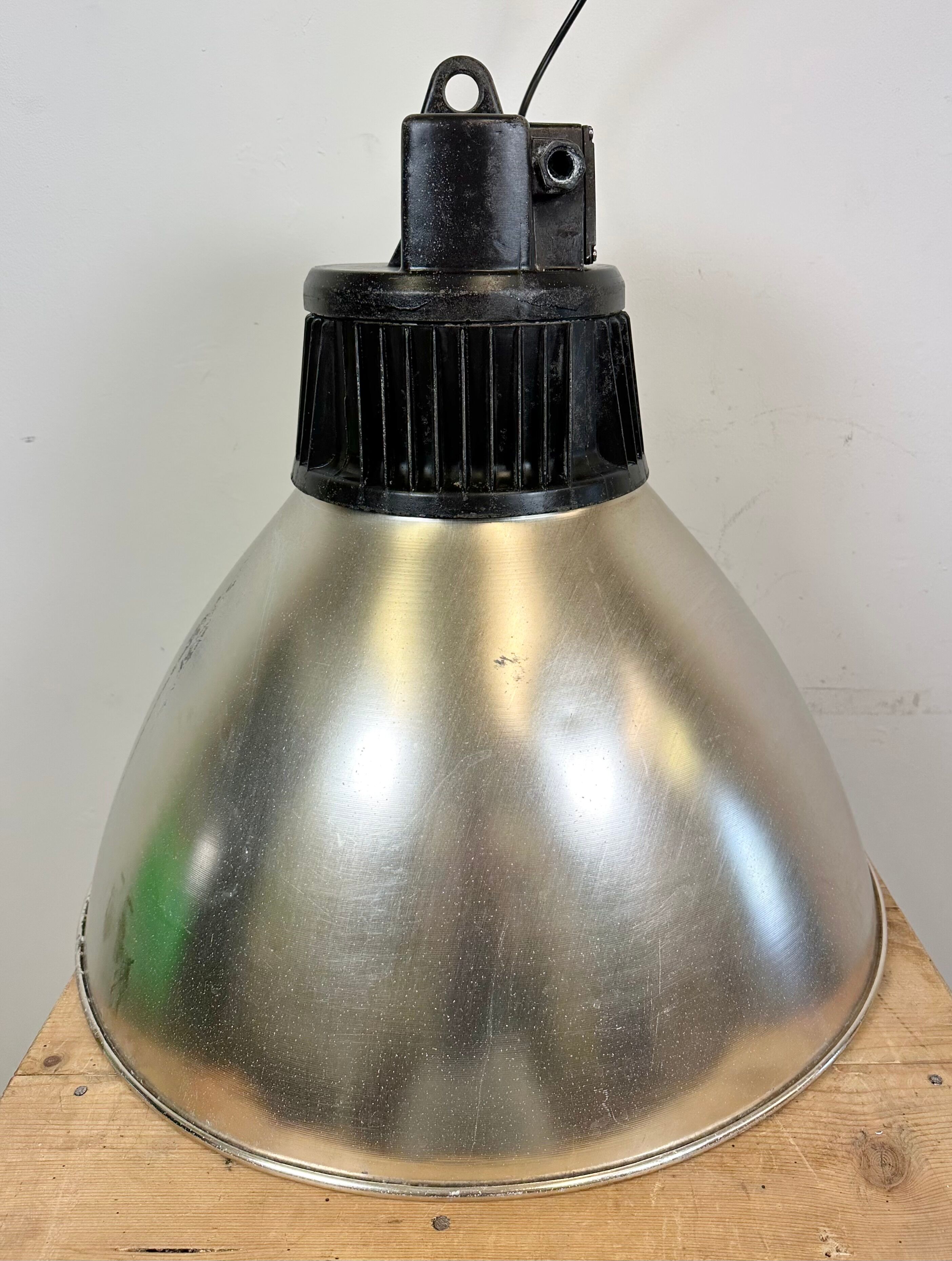 Large Industrial Aluminium Pendant Light from Elektrosvit, 1960s
