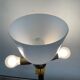 Empire style column lamp in bronze, opaline and marble