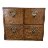 Vintage professional furniture, shannon unis france four-drawer filing cabinet for postcards