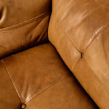 Modular leather sofa, set of 3