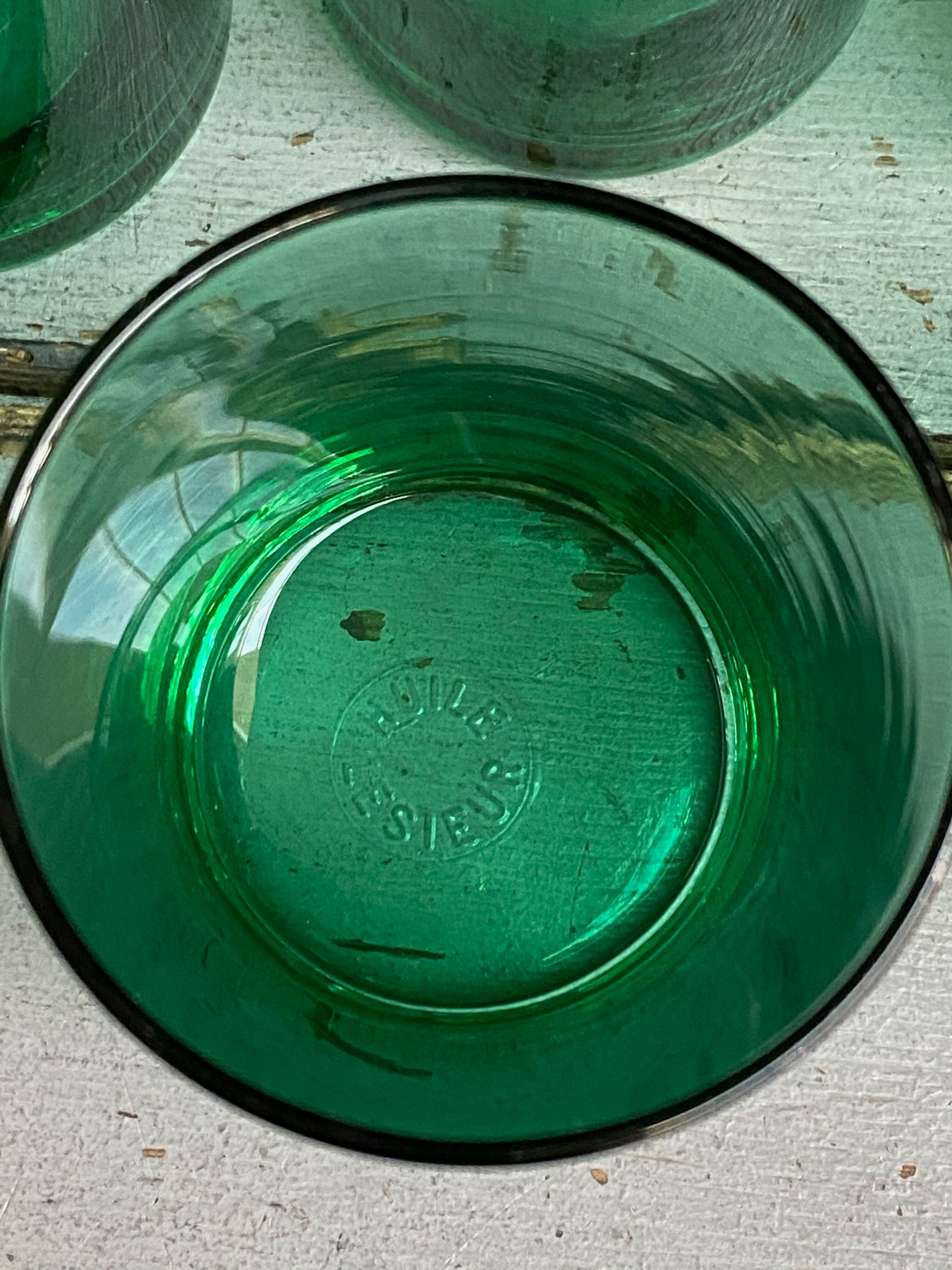 Series of 6 glasses Lesieur