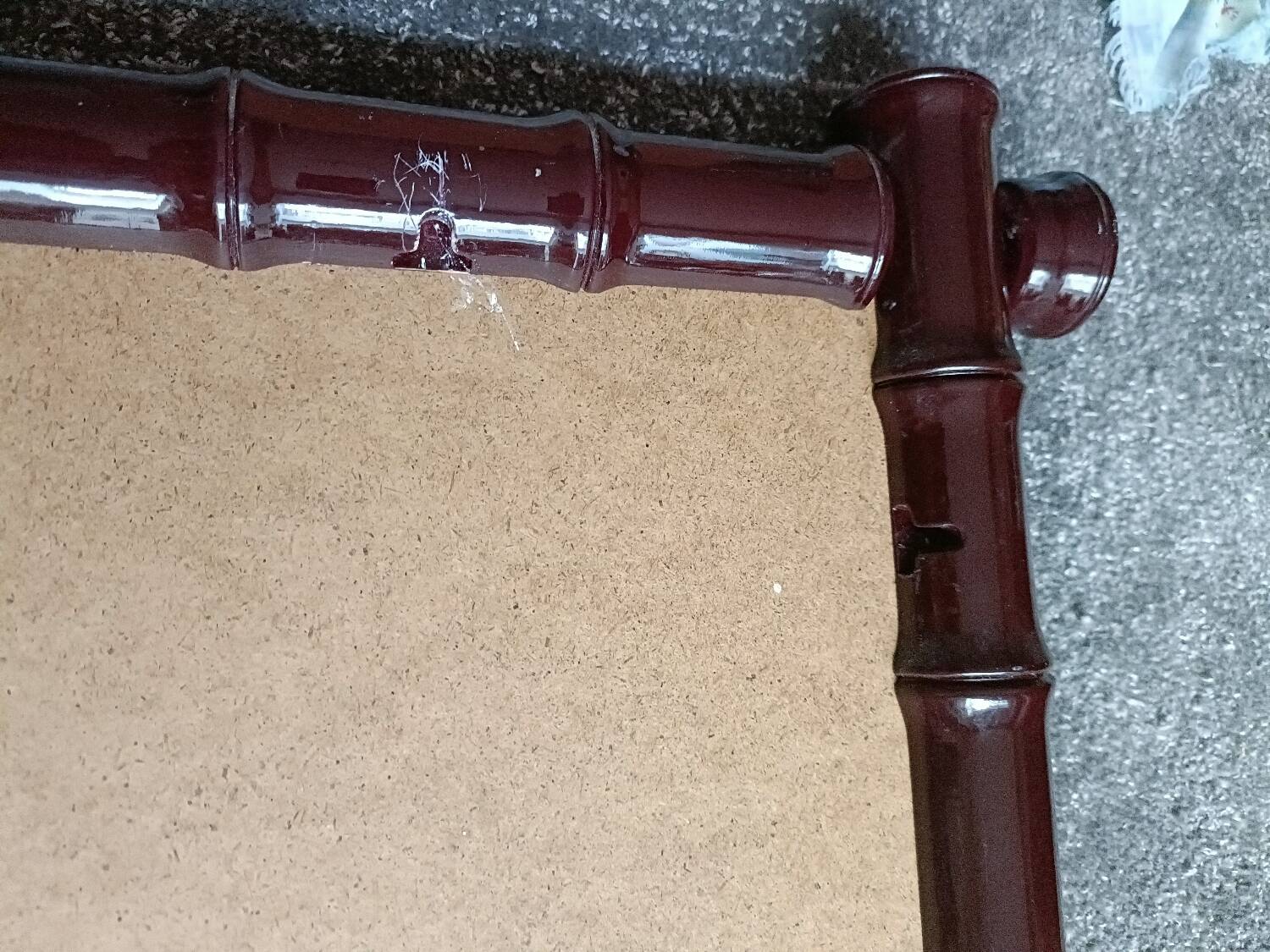 Vintage bamboo style mirror