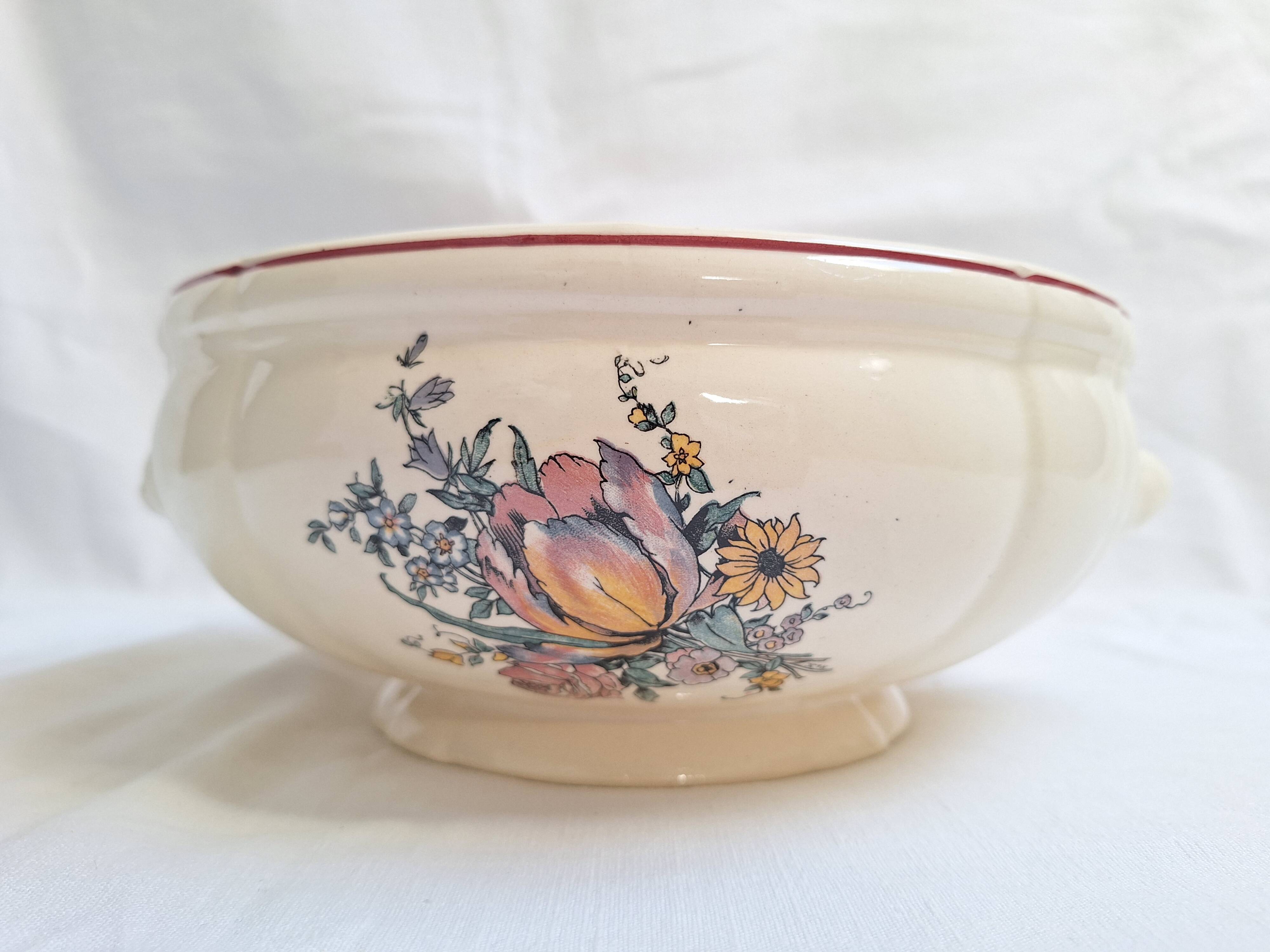 Digoin Sarreguemines Salad Bowl Model Lorraine