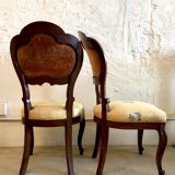 Paire de chaises style Louis XV, XIXe siècle