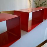 Modular bookcase made up of 3 boxes