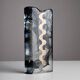 1970s Glass and Silver Plated Vase by Claude Cuny for Cassetti Firenze