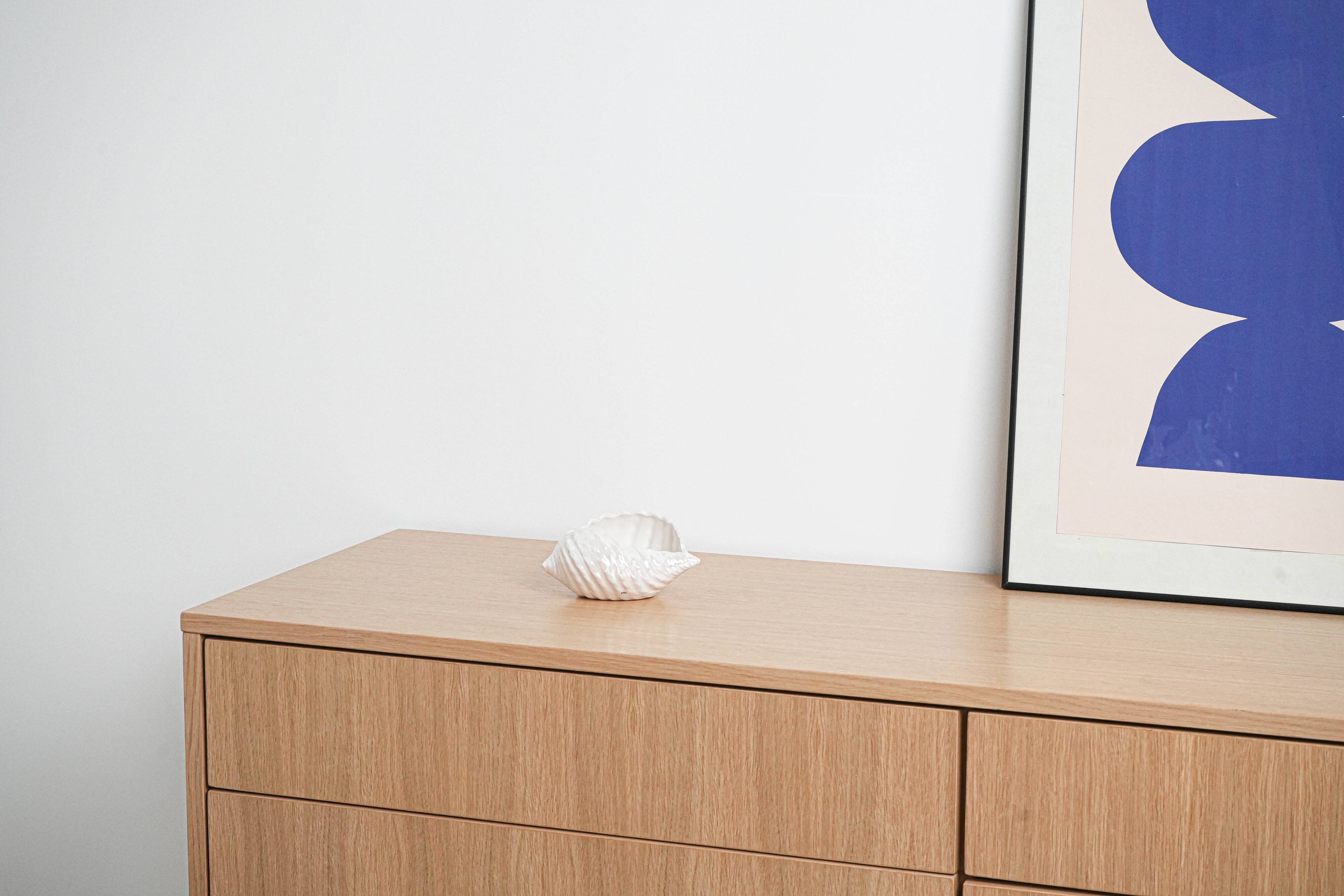 Decorative porcelain seashell, Italian design, 1970s, production: Italy