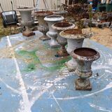 Lot de 6 Vases Médicis en Fonte de Charleville - Mézières 1900