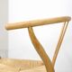 Set of six 'Wishbone chair' model chairs by Hans J. Wegner with leather cushions