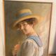 Portrait de femme signé de 1918