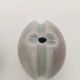 Duo 2 Vase Soliflore Lenticular Glazed Stoneware Grey Blue Purple Ceramic