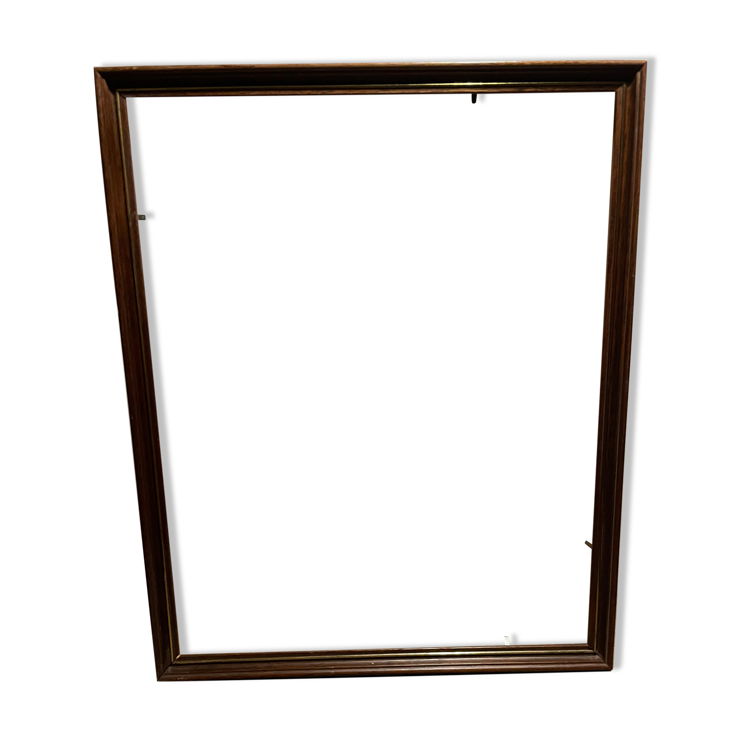 Large wooden frame with gilded outline