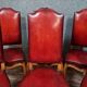 Series of 6 louis XV chairs neo-rustic in blond oak