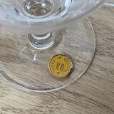 Set of 6 engraved wine glasses