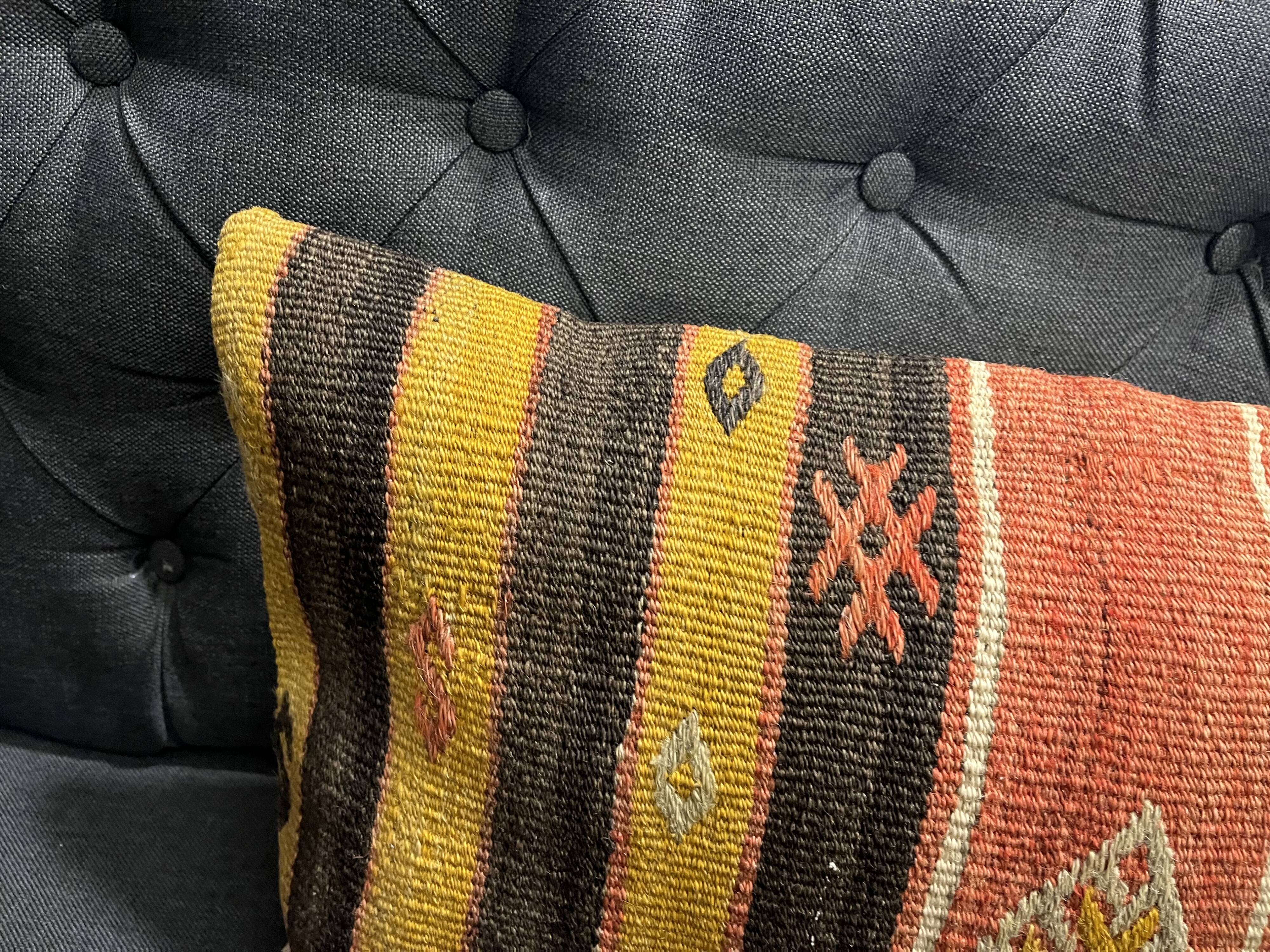Handmade Striped Cushion