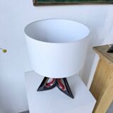 Paire de lampes céramiques forme libre triangle