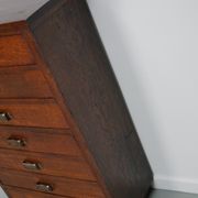 Dutch oak apothecary filing cabinet, 1930s