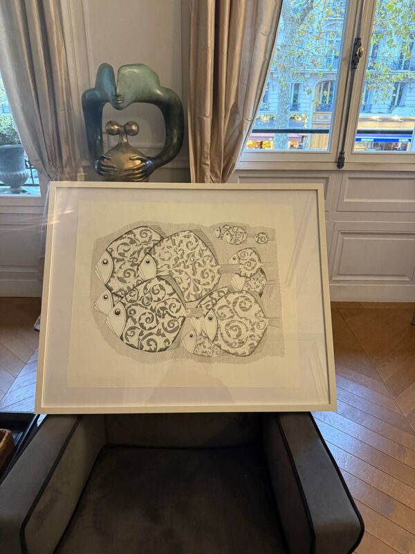 Dessin original à l’encre, œuvre unique