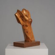 Organic wood sculpture by H. Hinfelaar, Netherlands, 1980s
