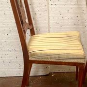 Louis XVI style bedroom chair in 19th century veneer wood