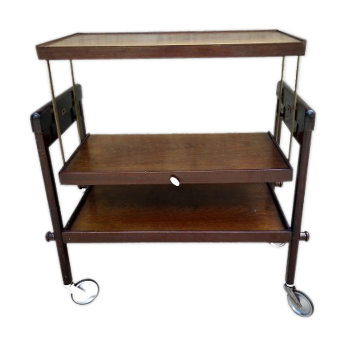 Table serves with removable tray mechanism year 50