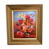 Floral painting by Gyula Siska, 20th century
