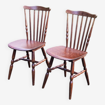 Paire de chaises de bistrot vintage des années 60
