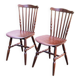 Paire de chaises de bistrot vintage des années 60