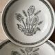 Lot of 6 deep plates with thistles