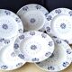 Lot de 6 assiettes  4 creuses et 2 plates de la Faïencerie d'Onnaing
